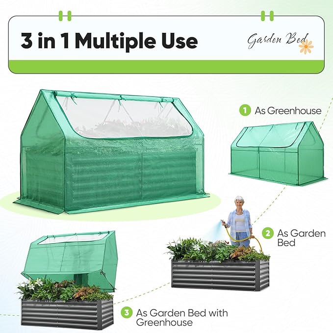 Quictent Raised Garden Bed Galvanized Raised Beds - Image 3