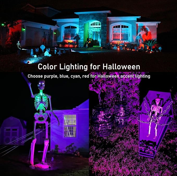 TOVEENEN 25W Color LED Outdoor Landscape Spotlight - Image 3