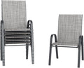 UDPATIO Patio Chairs Set of 6, Stackable Outdoor Dining Chairs by UDPATIO