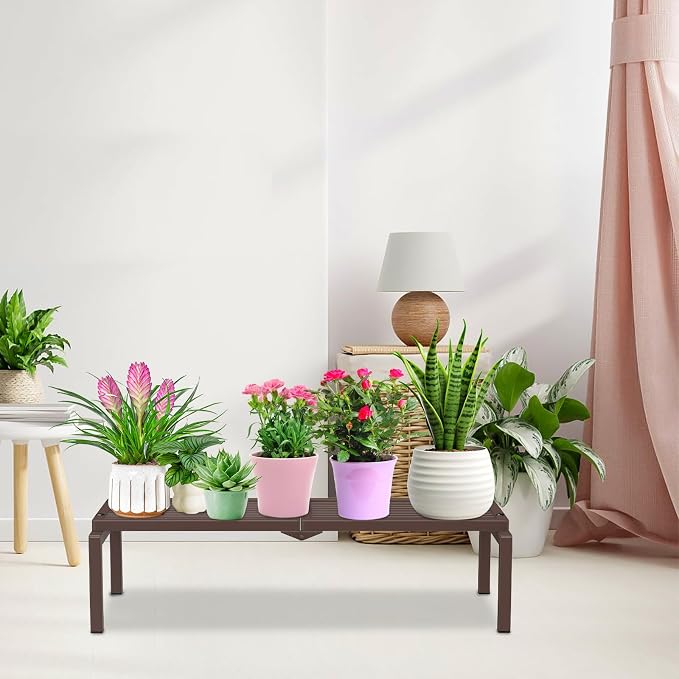 1 Tier Metal Plant Stand Indoor Outdoor, Potted Multiple Flower Pot Holder Rack - Image 8