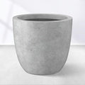 Kante 14 Inch Dia Round Concrete Planter, Indoor Outdoor Large Plant Pot by Kante
