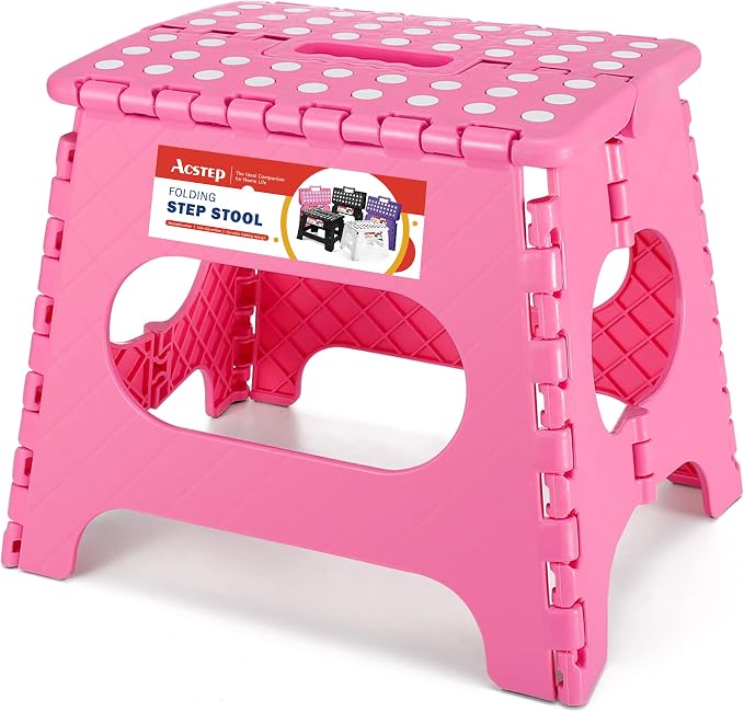 ACSTEP Folding Step Stool for Adults-11 Height Lightweight Plastic Stepping by ACSTEP