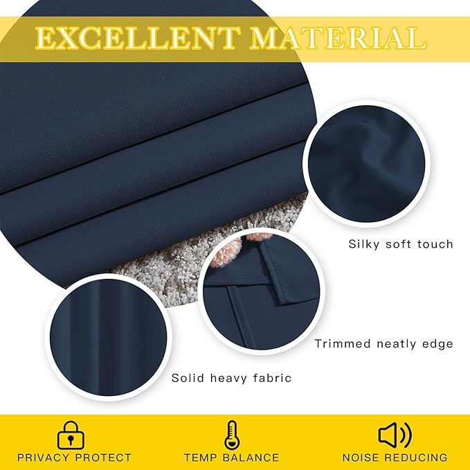 NICETOWN Bedroom Window Blackout Curtain Panel - Image 5