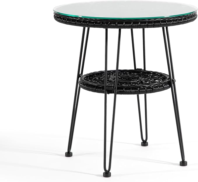 Furniture of America Ysar Boho 19-inch Round Coffee Table Outdoor by FurnitureofAmerica