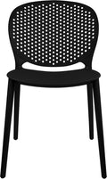 2xhome Patio Dining Chair | Modern Stackable Outdoor Pool Side Chair | Weather by 2xhome