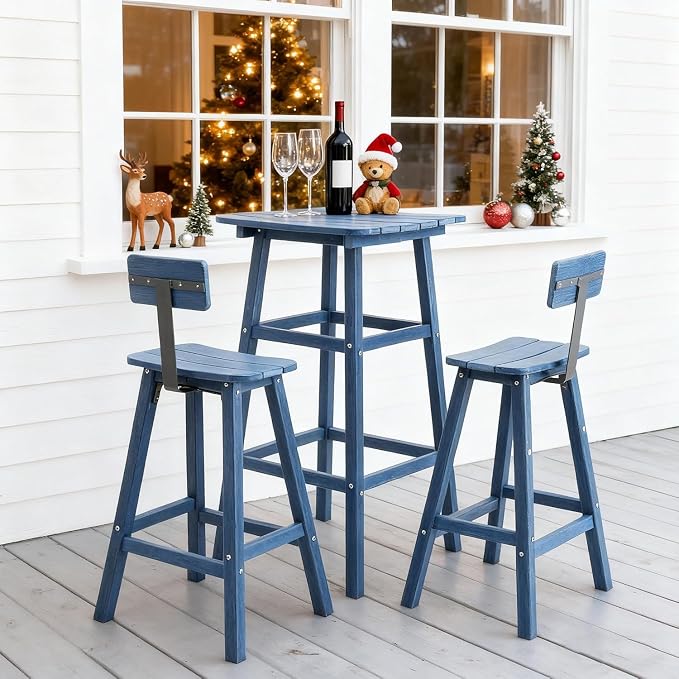 Outdoor Bar Table, HDPE Patio Bar Table, All Weather Height Patio Tables - Image 8