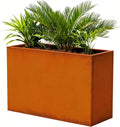 Corten Steel Metallic Heavy Planter 36" x 15" x 24" by DISCOVERINGBEAUTY