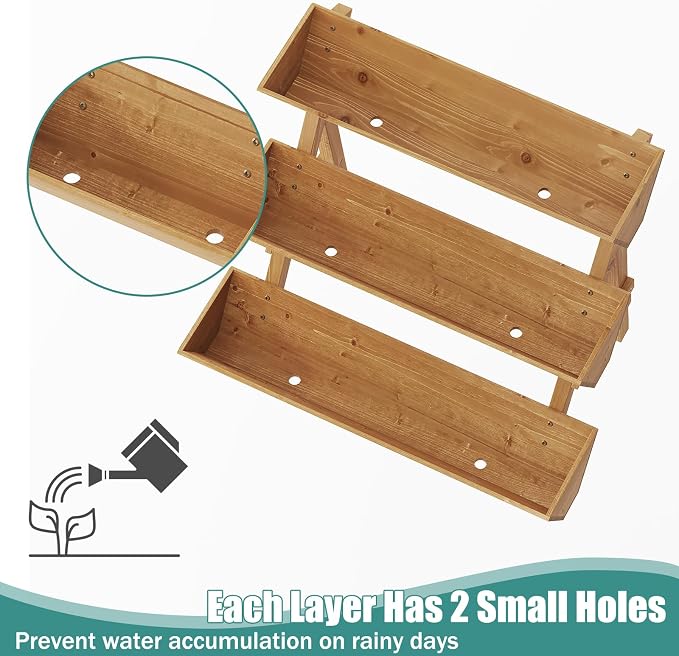 Raised Garden Bed, 3 Tier Vertical Garden Planter - Image 4