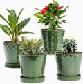 EFISPSS Flower Planter –5 inch Ceramic Plant Pots by EFISPSS