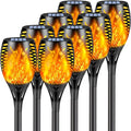 Upgraded 8 Pack Super Larger Size Solar Torch Lights by SANJICHA