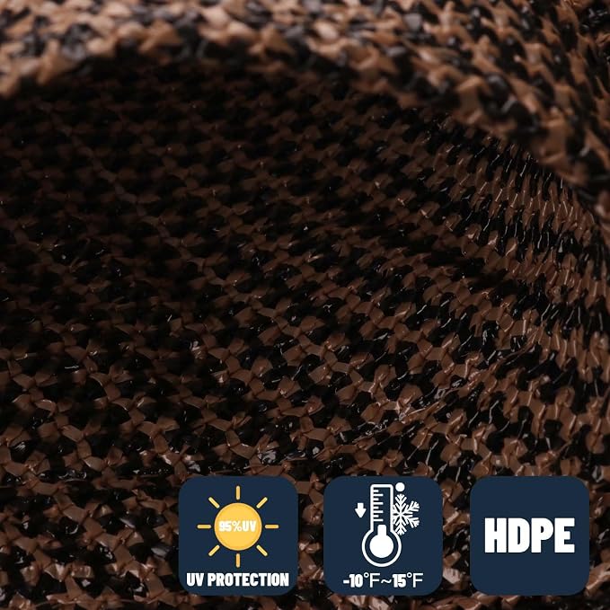 SUNNY GUARD Custom Size 15'x22' Rectangle Brown UV Block Sunshade - Image 4