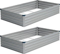 Vengarus 8x4x1FT Galvanized Raised Garden Bed Kit, Outdoor Metal Planter Box by Vengarus