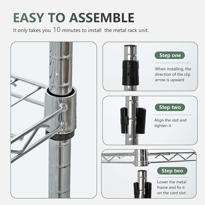 BestOffice | 5-Tier Wire Storage Shelves - Image 6
