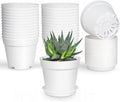 28 Pack 4 inch Small Plant Pots, Plastic Planters by SwinDuck