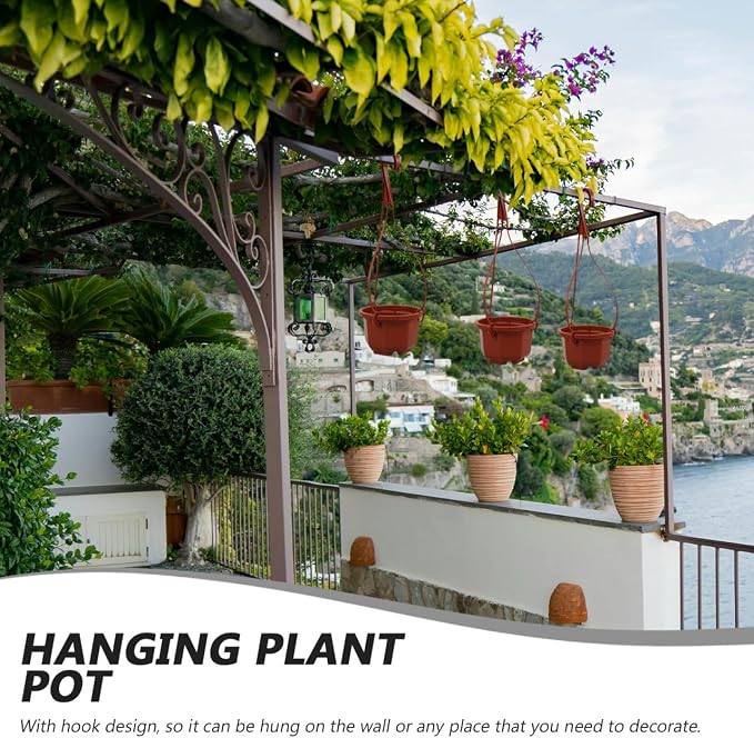 YARNOW 10 Pack Plastic Hanging Planters - Image 6