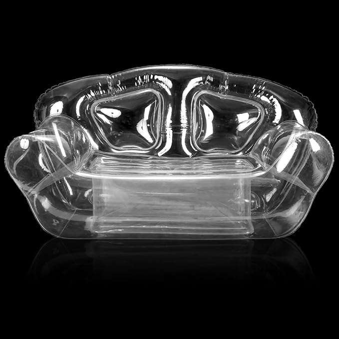 Kigley Inflatable Chair Blow Up Couches Transparent Inflatable Sofa Seat Yard by Kigley
