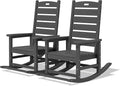 SERWALL Outdoor Rocking Chair Set of 2, Oversized Rocking Chair by SERWALL