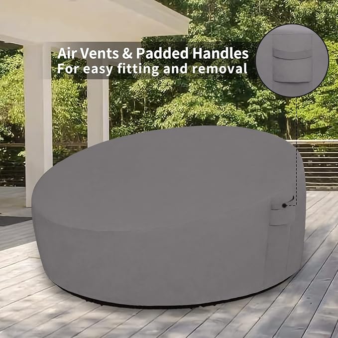 Easy-Going Heavy Duty 600D Outdoor Daybed Cover 92 Inch UV Resistant Patio - Image 5