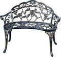 Patio Balcony Bench Double Seat, Anti-Rust Cast Aluminum Patio Garden Bench by C%2FG+patio+casa