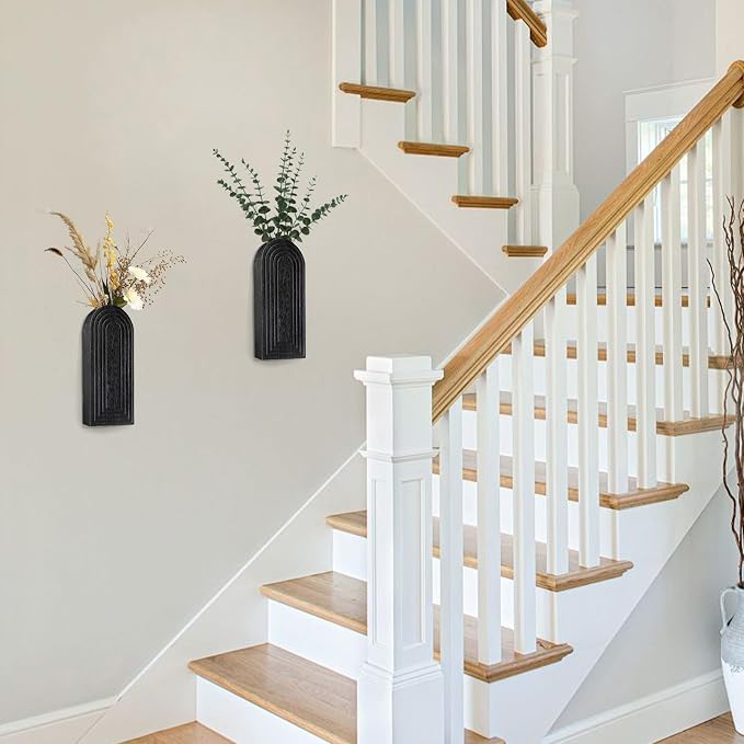 Wooden Wall Art Decor: Wall Vases - Image 7