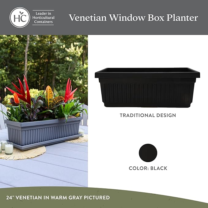 The HC Companies 30 Inch Venetian Window Planter Box - Image 2