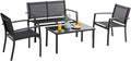 Vongrasig 4 Pieces Patio Furniture Sets, Outdoor Patio Conversation Sets by Vongrasig