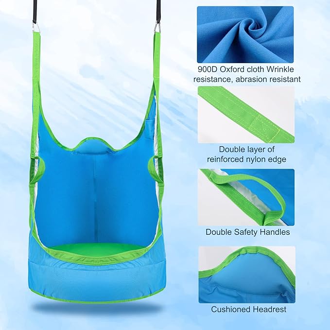 Upgraded Kids Pod Swing Chair, Child Hanging Hammock Chair - Image 6