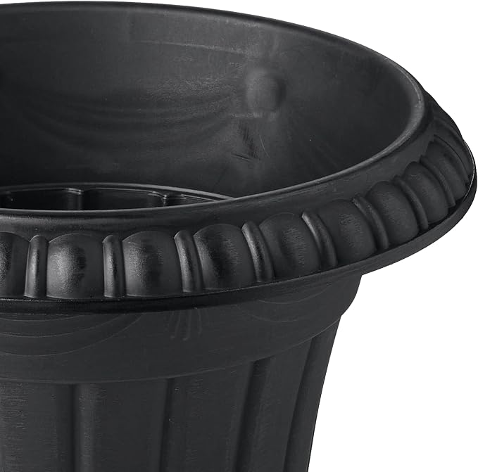 Arcadia Garden Products PL20BK Classic Traditional Plastic Urn Planter - Image 3