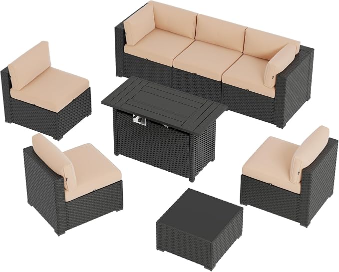 Aoxun 8 Piece Patio Furniture Set - Image 9