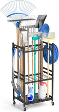 Garden Organizer With Wheels, Yard Tower Rack by DAOUTIME