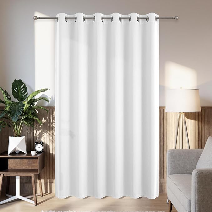 Joydeco Blackout Patio Sliding Door Curtains 96 Inches Long, Grommet Privacy by JOYDECO