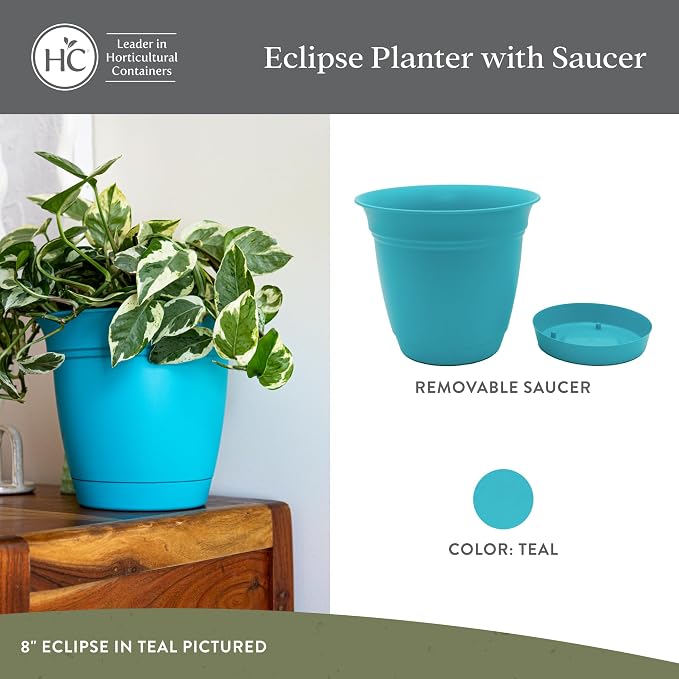 The HC Companies 16 Inch Eclipse Round Planter Pots - Image 2