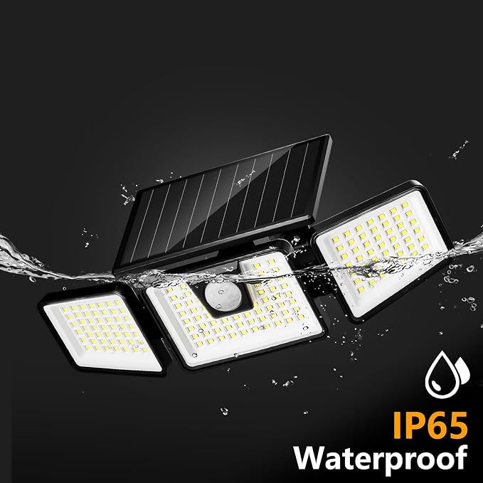 INCX Solar Lights Outdoor Waterproof, 3000 LM 156 LED Motion Sensor Outdoor - Image 4