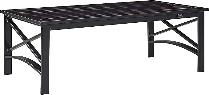 Crosley Furniture Kaplan Weather Resistant Metal Outdoor Coffee Table by CrosleyFurniture