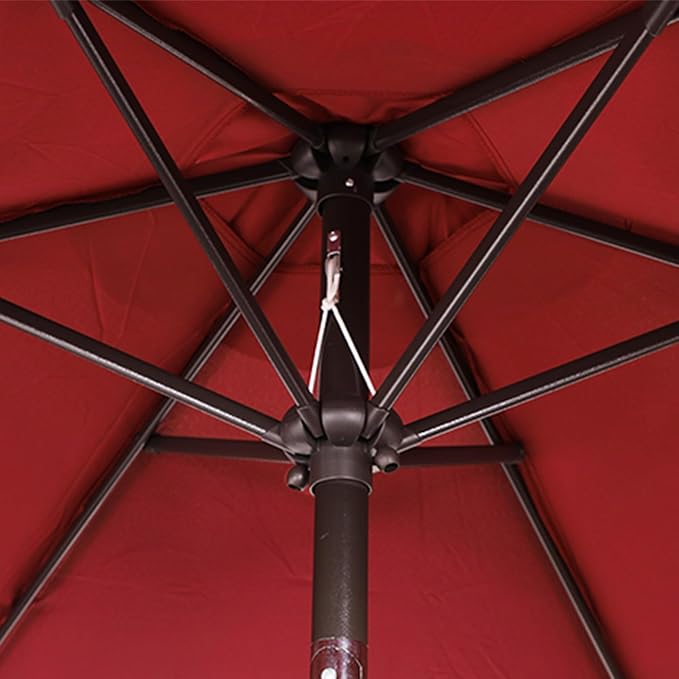 Blissun 9' Outdoor Patio Umbrella, Outdoor Table Umbrella, Yard Umbrella - Image 3