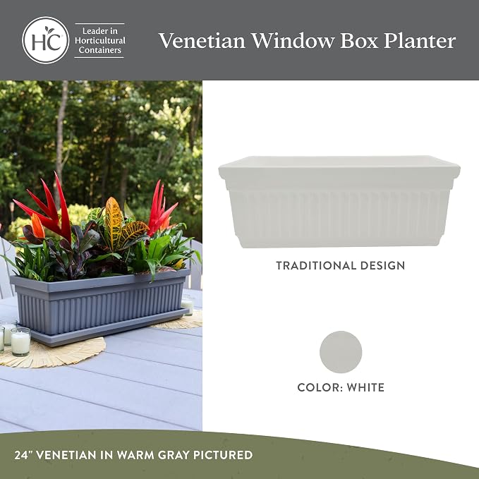 The HC Companies 30 Inch Venetian Window Planter Box - Image 2