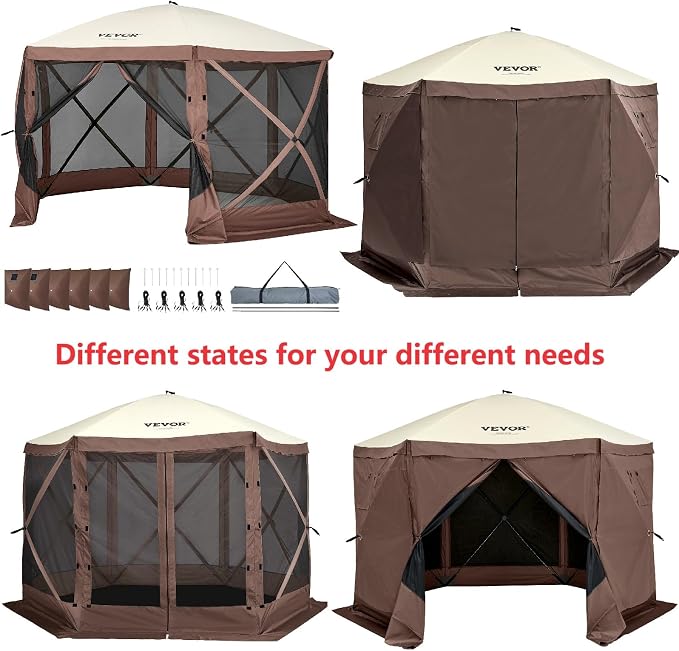 VEVOR Pop Up Gazebo Screen Tent, Pop-Up Instant Gazebo Tents - Image 9