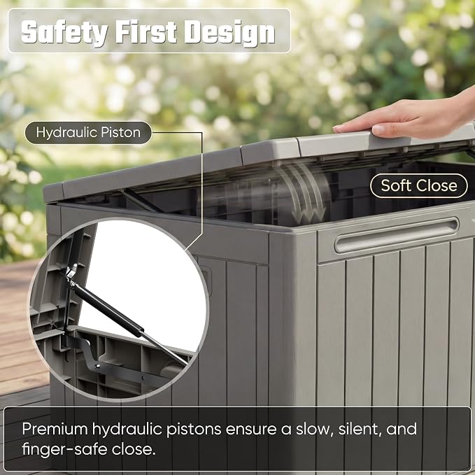 Greesum 110 Gallon Outdoor Storage Box - Image 4
