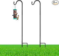 2 Pcs 45 Inch Shepherds Hook for Outdoor Adjustable Bird Feeder Pole Metal by Yetene