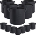 12 Pack 20 Gallon Grow Bags, Premium Fabric Pots 20 Gallon by GROWTNTLLC
