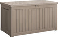 Devoko XXL 230 Gallon Resin Large Deck Box Waterproof Outdoor Storage Box by DEVOKO