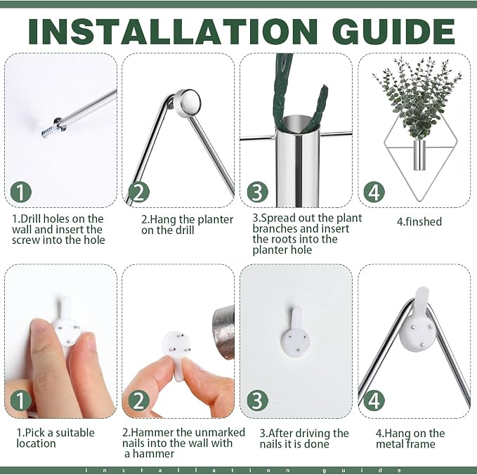 Jexine 8 Pcs Hanging Planters - Image 3