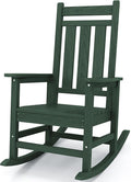 KINGYES Oversized Outdoor Rocking Chair, All-Weather Patio Rocking Chairs by KINGYES