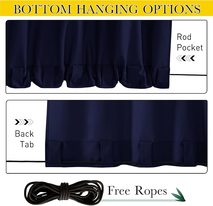 NICETOWN Canvas Outdoor Curtains - Image 3