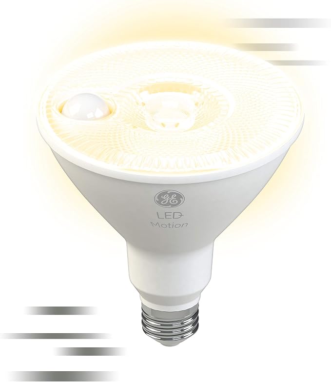 GE LED+ Motion Sensor LED Light Bulbs, PAR38 Outdoor Security Floodlights - Image 11