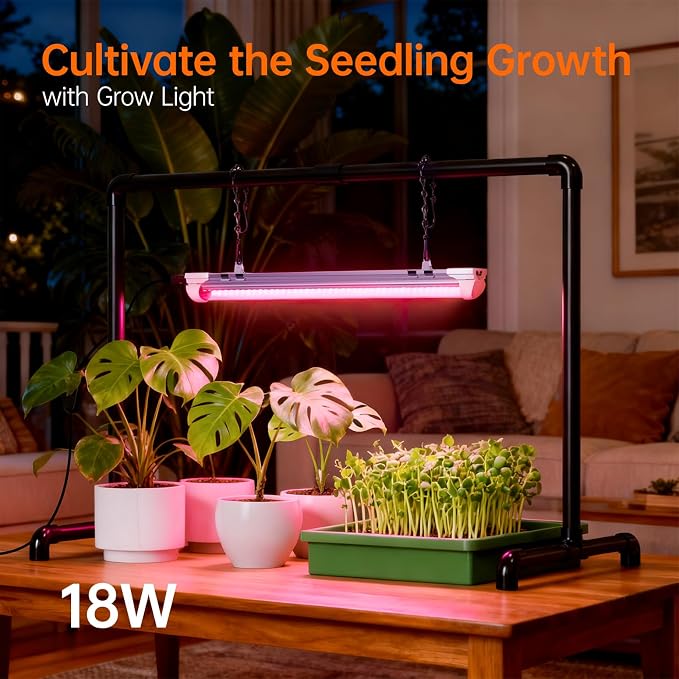 Bstrip Grow Light Stand, 1.3ft 18W Grow Light - Image 2