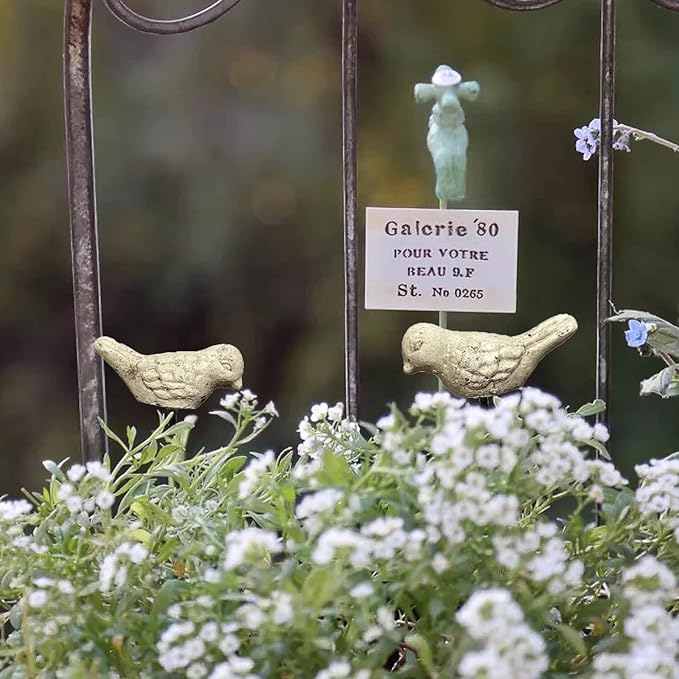 2 Pcs Miniature Bird Decorative Stakes Mini Bird Picks Figures Fairy Garden - Image 5