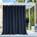 NICETOWN Patio Door Navy Blue Curtains Waterproof 95" Length, Thermal Insulated by NICETOWN