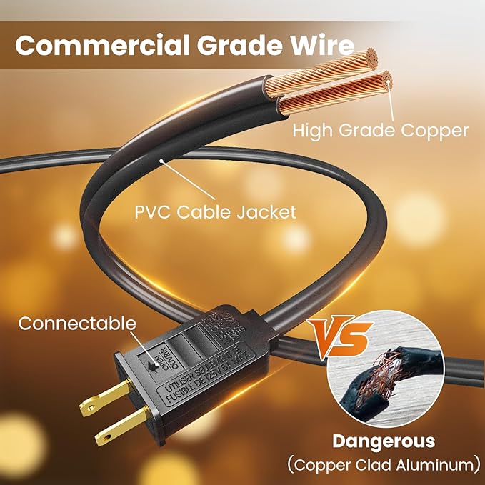 RTTY Classic Series 150FT Outdoor String Lights Pro Set - Image 3
