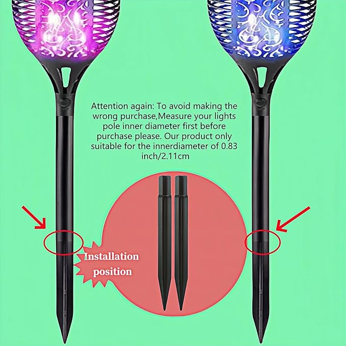 8.25" Reinforced ABS Plastic Solar Ground Spikes - Image 5